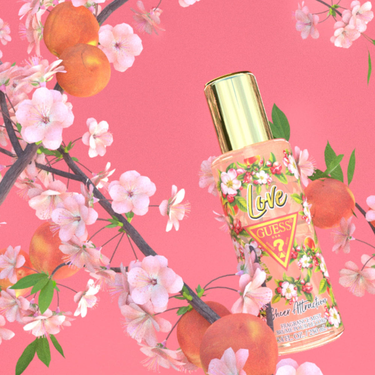 Guess Love Sheer Attraction mist spray action for even application