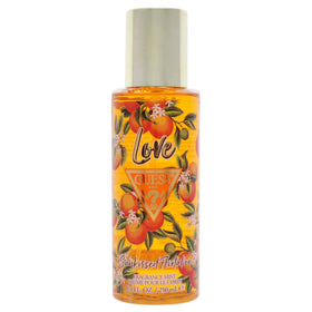 GUESS Love Sunkissed Flirtation Mist bottle top view, for daily freshness