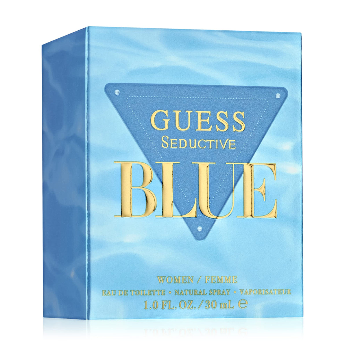 GUESS Seductive Blue display stand, store-ready visual appeal