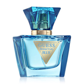 GUESS Seductive Blue packaging box, compact travel-friendly 1.0 fl oz