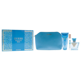 GUESS Seductive Blue body lotion tube for moisturizing, layered scent.