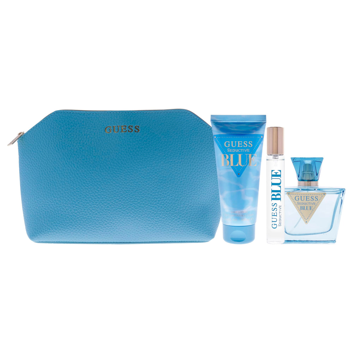 GUESS Seductive Blue notes with pear and rose for a fresh aura.