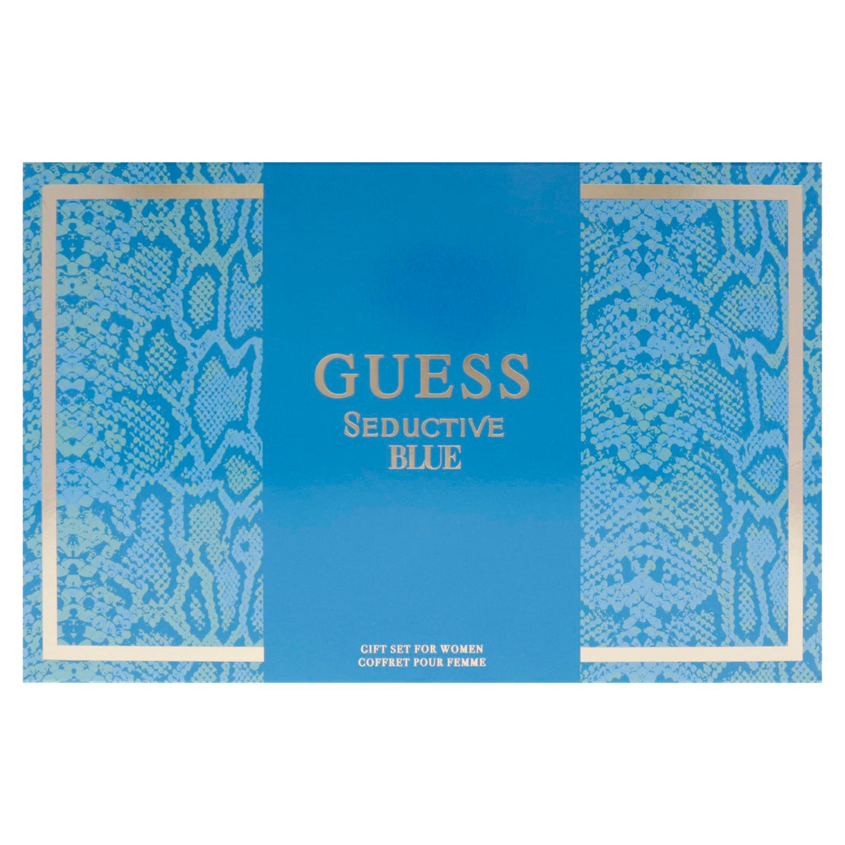 GUESS Seductive Blue pouch – travel-friendly gift packaging.