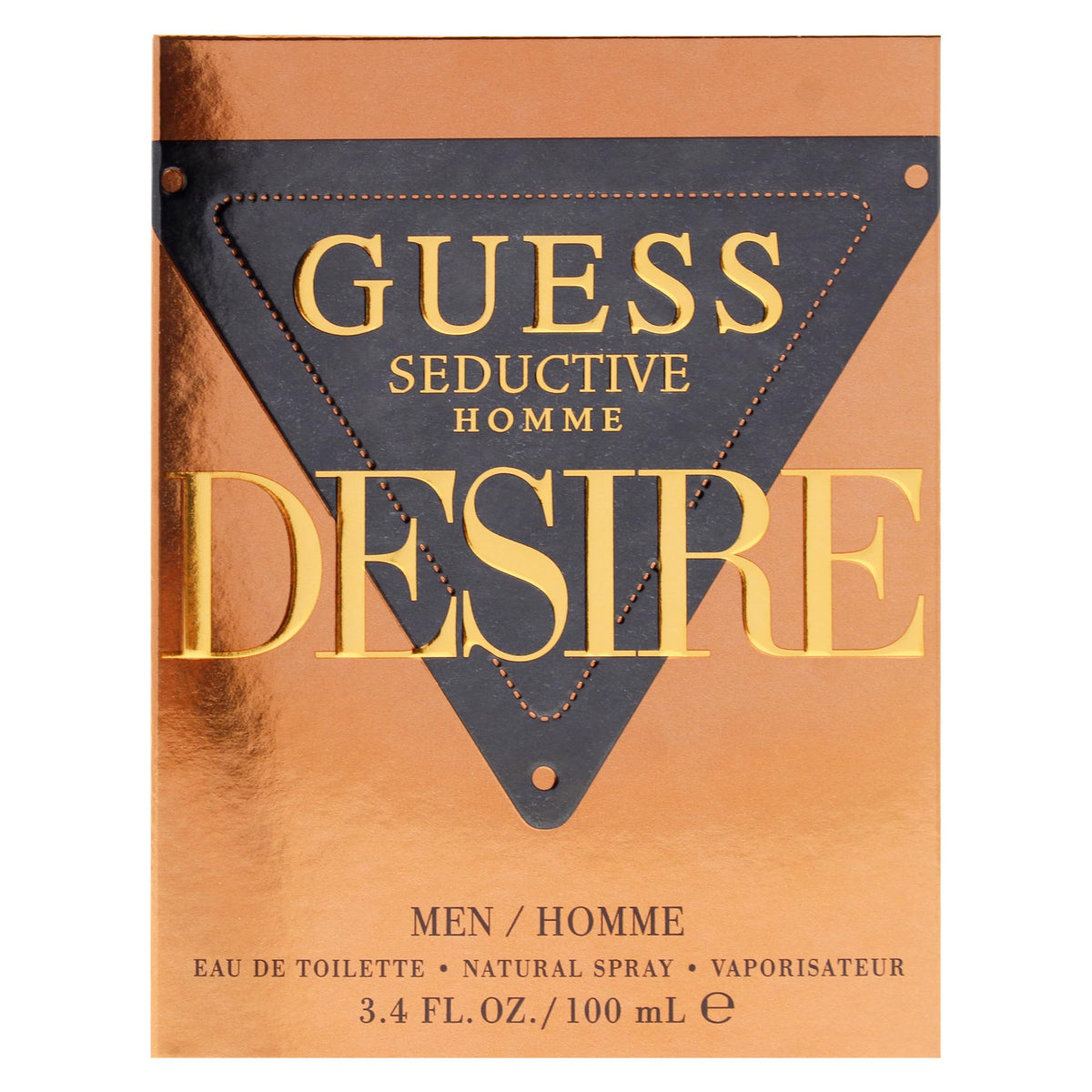 GUESS Seductive Desire base notes with amber and patchouli deliver lasting warmth.