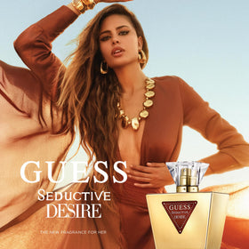 GUESS Seductive Desire lifestyle shot, ideal for evening outings and date nights.