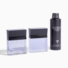 After-shave massage of GUESS Seductive Homme into skin.