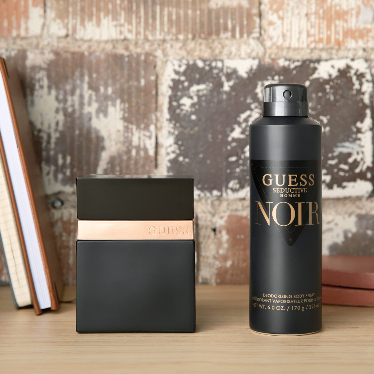 GUESS Seductive Noir mid notes lavender and orange blossom, refined heart.