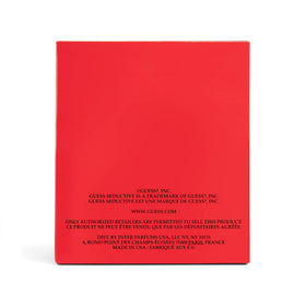 Guess Seductive Red label text highlights notes like cherry and vanilla for reference