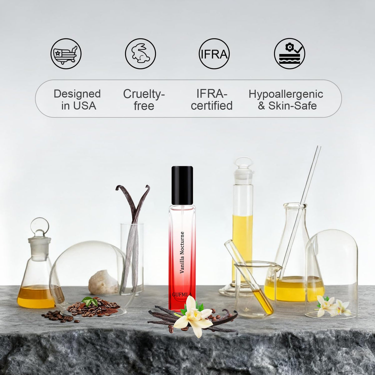 GUFMLA Vanilla Nocturne amber-vanilla mood evokes warm evenings and confident presence