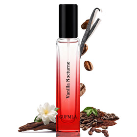 GUFMLA Vanilla Nocturne bottle closeup showing long-lasting fragrance for daily wear