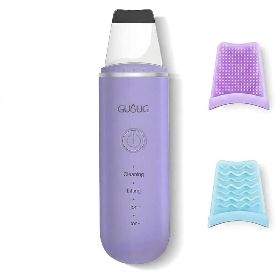 GUGUG Skin Scrubber Face Spatula shows four modes for versatile cleansing.