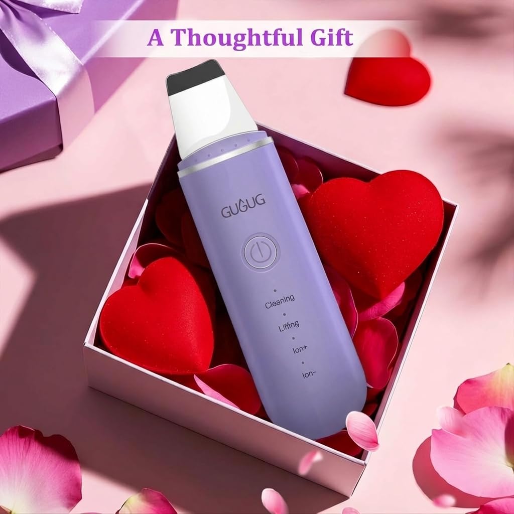 GUGUG Skin Scrubber portable device with USB charging for travel.