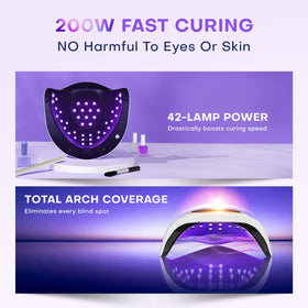Gugusure Upgrade UV Nail Lamp durable 10000-hours for long-term use