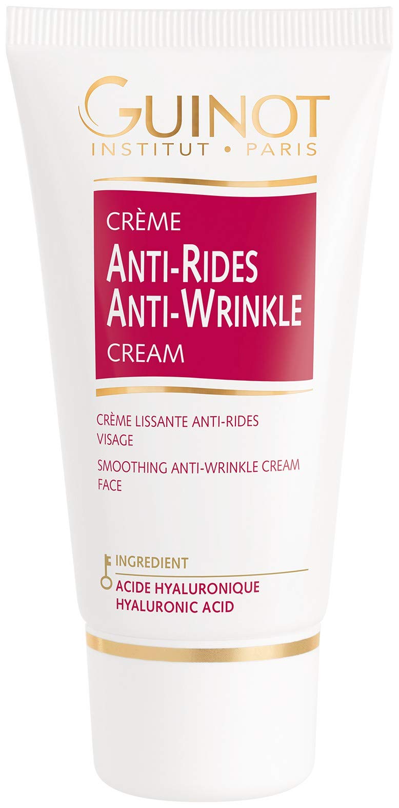 Guinot Vital Anti-wrinkles Cream jar showcases rich hydration for smoother skin.