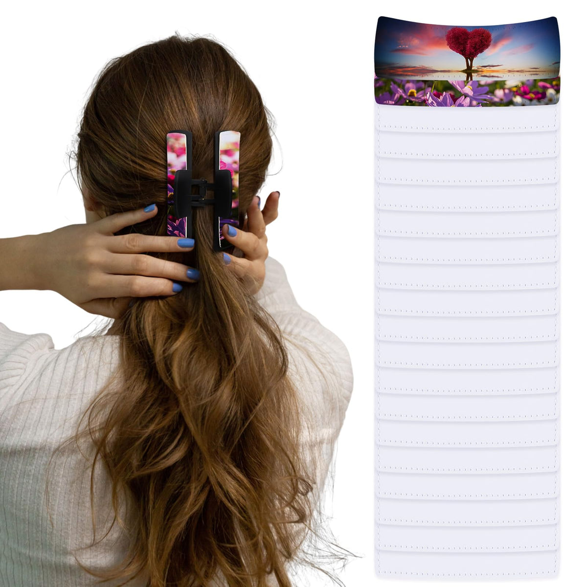 Guiqulai 20-pack sublimation blank for square 4-inch clips to personalize your look
