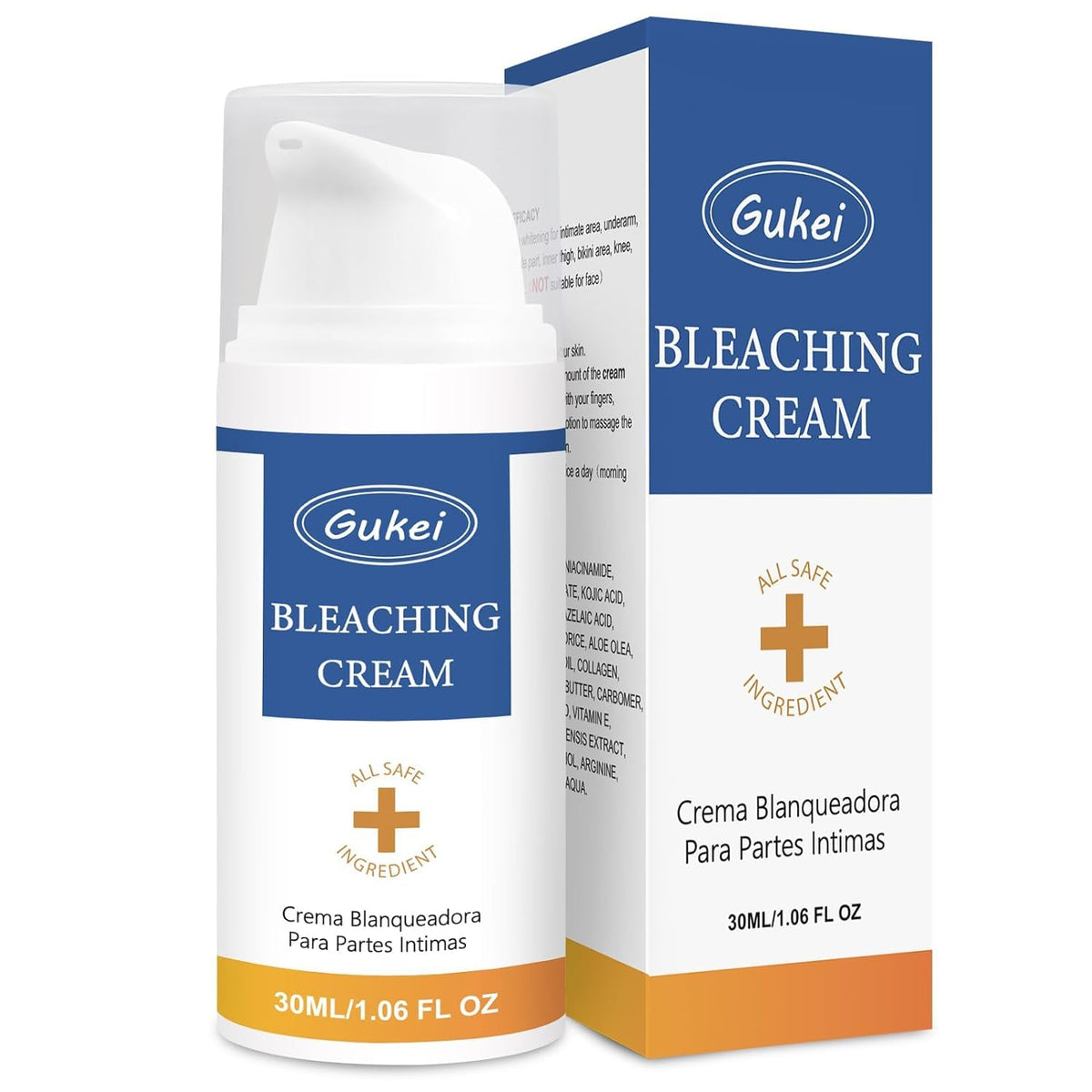 Gukei intimate area lightening cream bottle for at-home targeted use.