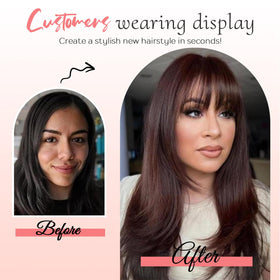 GULALUUK hair topper easy application for quick use.