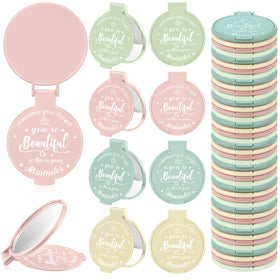 Gulfmew bulk 36-piece pocket mirrors for gifting and daily touch-ups