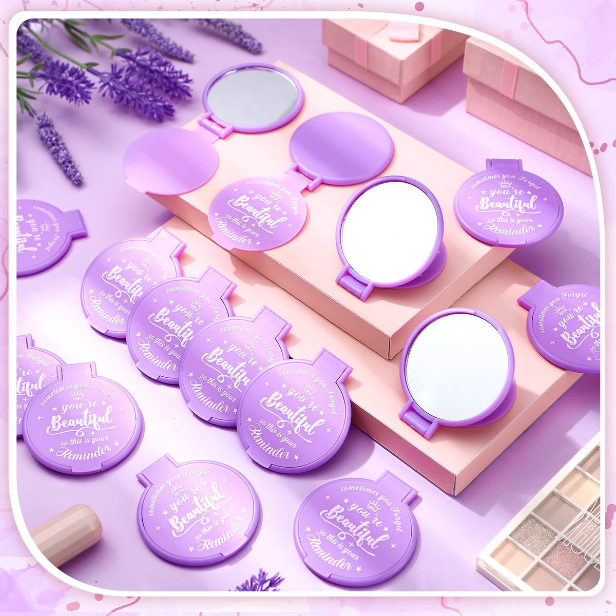 Gulfmew compact mirror for on-the-go appearance checks.