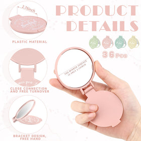 Gulfmew pocket mirror back with encouraging message helps boost confidence