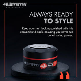 Gummy barbershop-inspired texture finish helps shape texture with control.