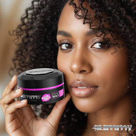 Gummy Professional Hair Wax display suggests long-lasting styling potential.
