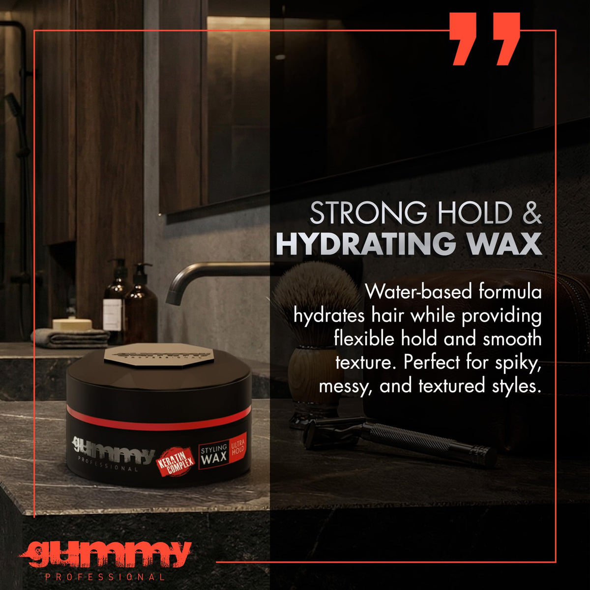 Gummy keratin complex packaging highlights nourishing formula for better hair health.