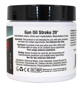 Gun Oil Stroke 29 texture close-up indicating rich cream for smooth application