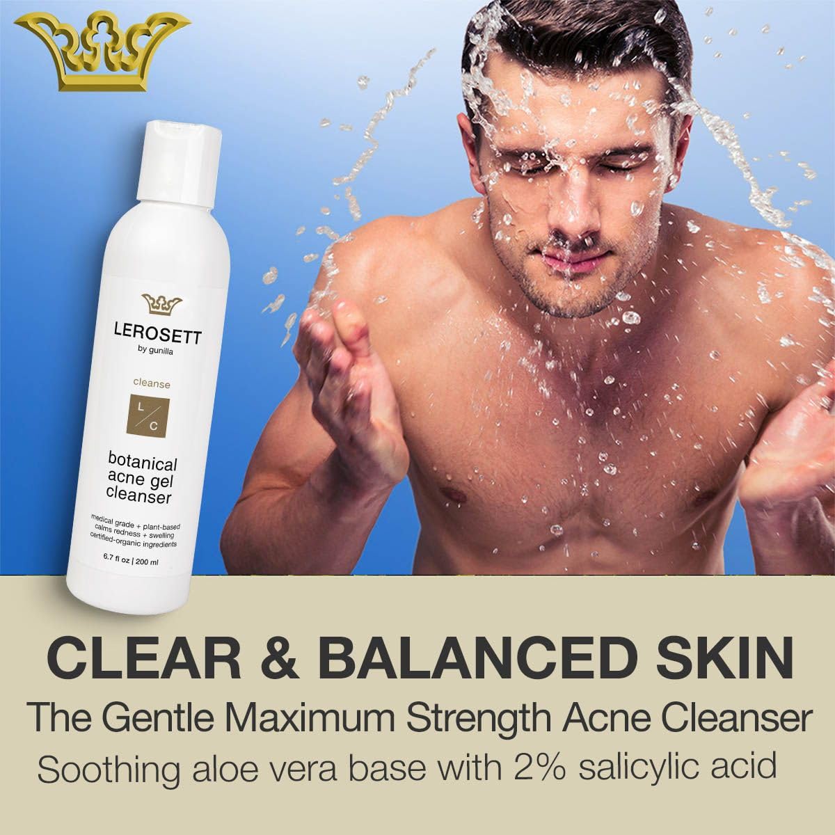 Aloe vera plant image emphasizes soothing hydration and balance.