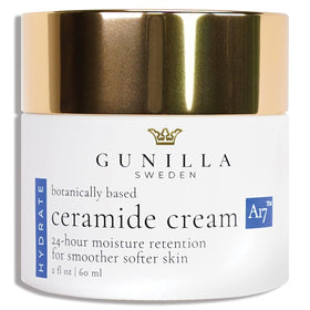 GUNILLA Ceramide Cream A17 bottle close-up showcasing premium packaging and spa-grade quality