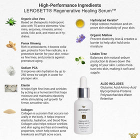 Gunilla Of Sweden LEROSETT bottle label emphasizes vegan, cruelty-free skincare