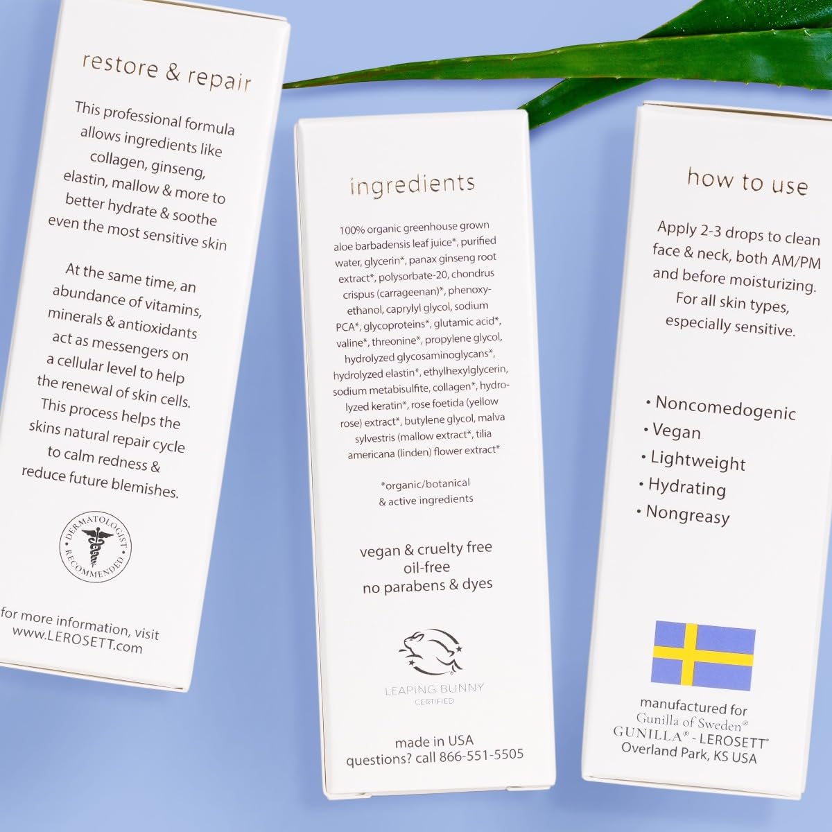 2–3 drops daily shown beside the bottle in a routine setting