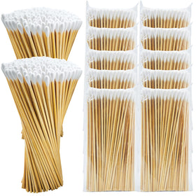 Guntechkit 6-inch round-tip cotton swabs for precise makeup and careful cleaning tasks.