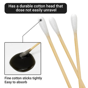 Guntechkit lint-free cotton tips prevent residue on sensitive surfaces.