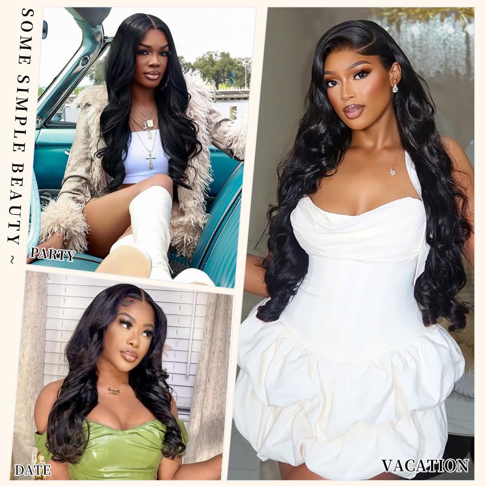 Gurdan body wave wig ideal for parties, travel, and daily wear