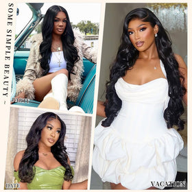 Gurdan body wave wig ideal for parties, travel, and daily wear