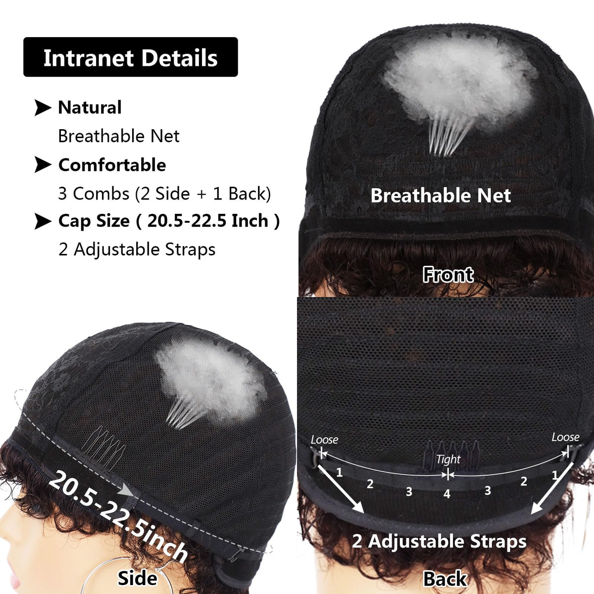 Guree Hair Brazilian virgin human hair wig offers versatile styling options