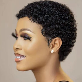 Guree Hair glueless wig front view shows natural look and easy daily wear.