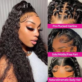 Gureimi pre-plucked natural hairline front wig ready to wear
