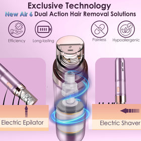 Gurelax eyebrow shaping epilator demonstrates precise tweezers for flawless brows.