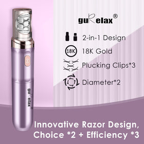 Gurelax USB rechargeable epilator for cordless grooming.