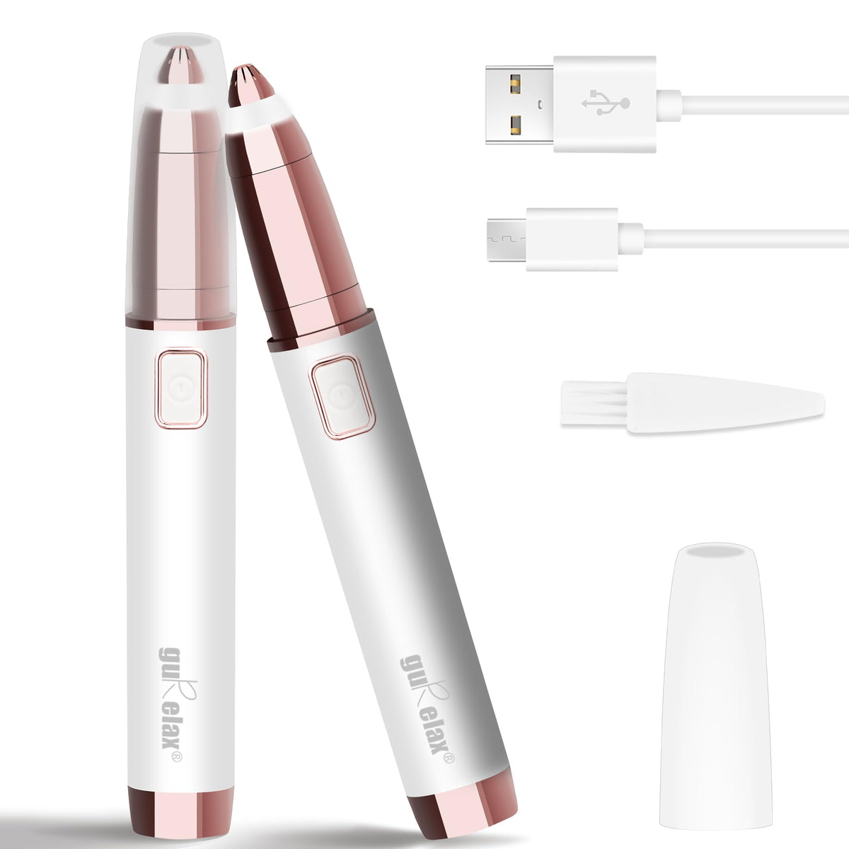 Gurelax Eyebrow Trimmer with LED light for precise shaping and visibility.