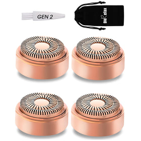 Gurelax Gen 2 replacement heads for facial hair remover showing precise compatibility