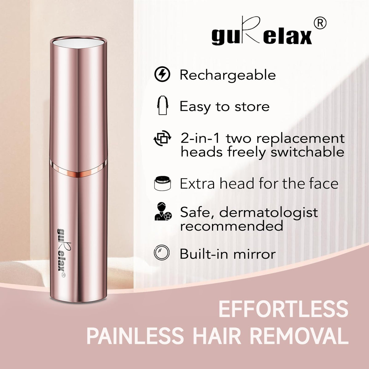 Gurelax Gen3 Pro lipstick-design device for precise eyebrow shaping