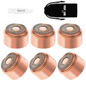 Gurelax Gen3 replacement head close-up with hypoallergenic 18K gold plating for sensitive skin.