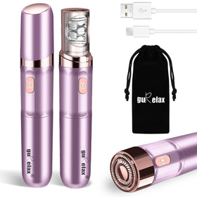 Gurelax face epilator close-up with precise tweezers for smooth skin.