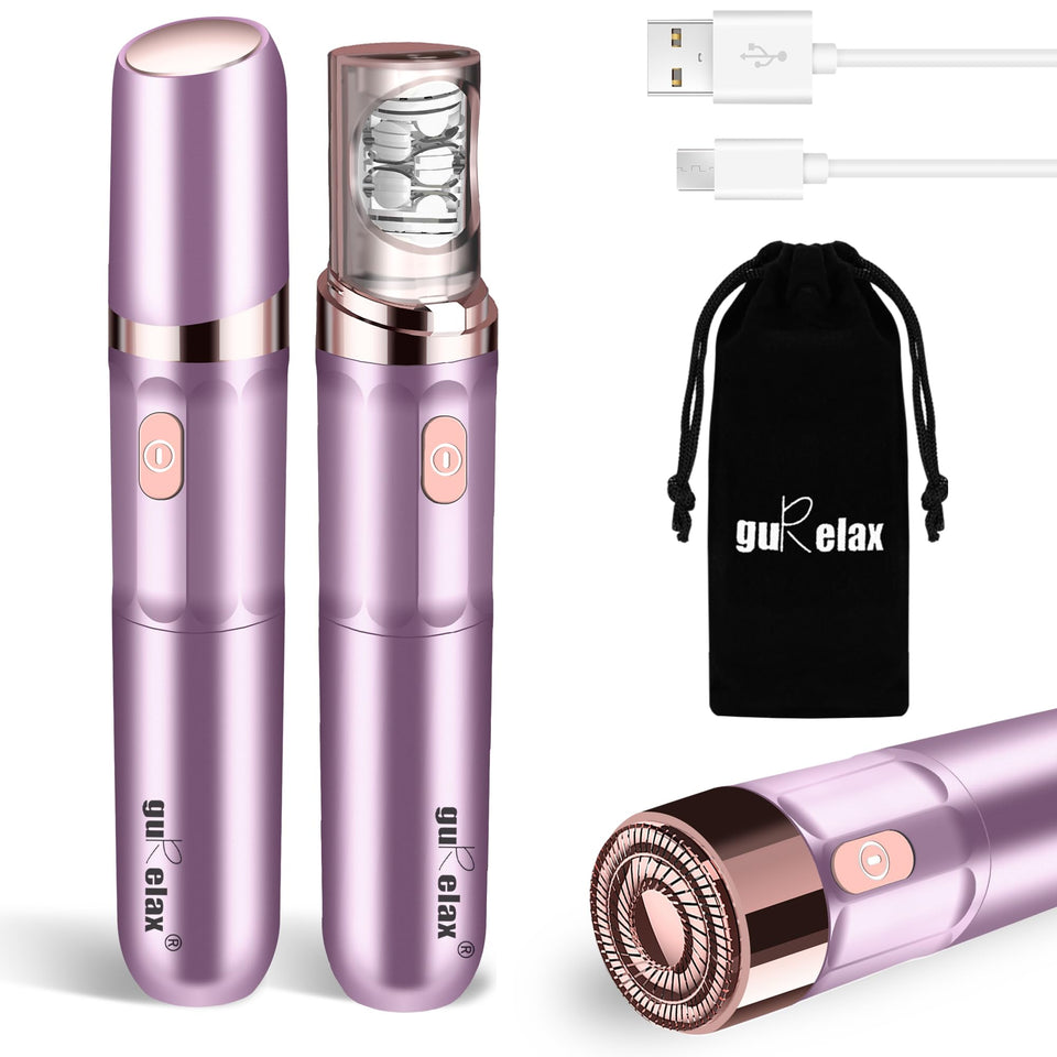 Gurelax face epilator close-up with precise tweezers for smooth skin.