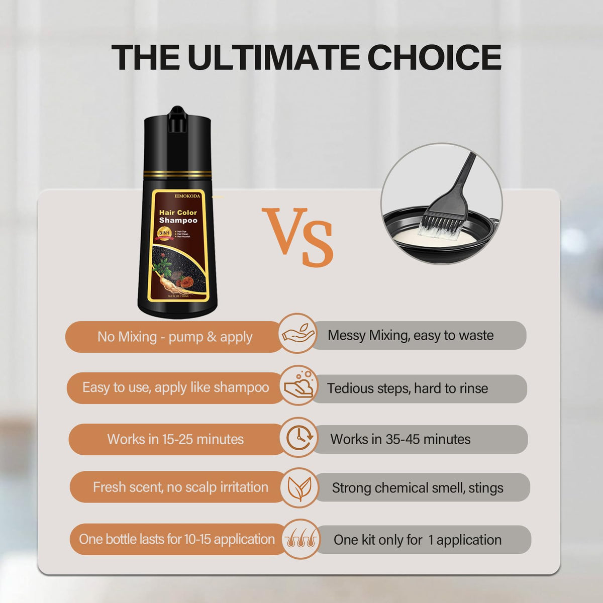 GURKOOYD Silky hair after use suggests softer feel and shine.