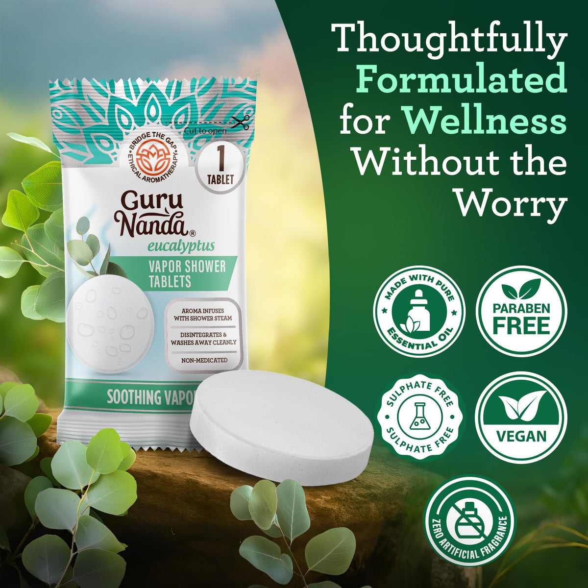 GuruNanda cruelty-free certification supports ethical, mindful pampering.