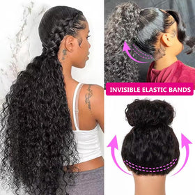 Gurxen pre-plucked lace front wig showing realistic hairline.